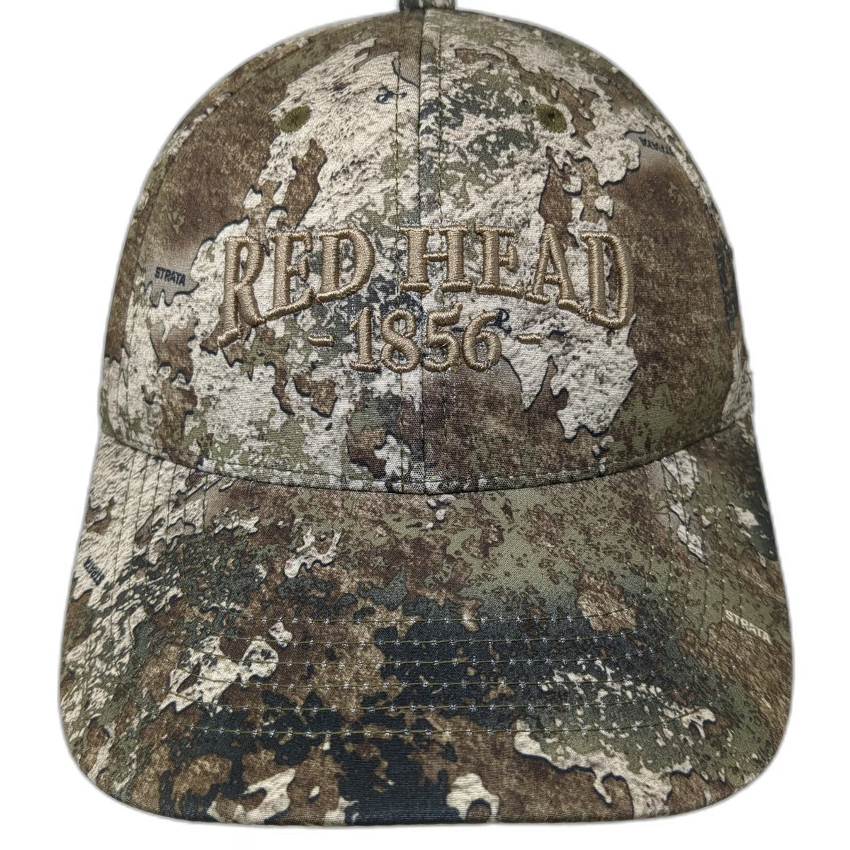 RedHead Snapback Brown Strata Camo Hat US Flag Embroidered One Size Hunting Gear