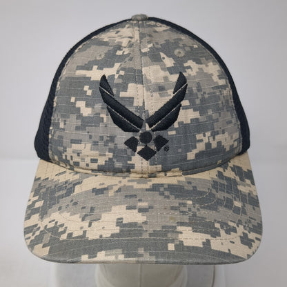 US Air Force Strapback Baseball Cap Multicolor One Size Adjustable Camouflage