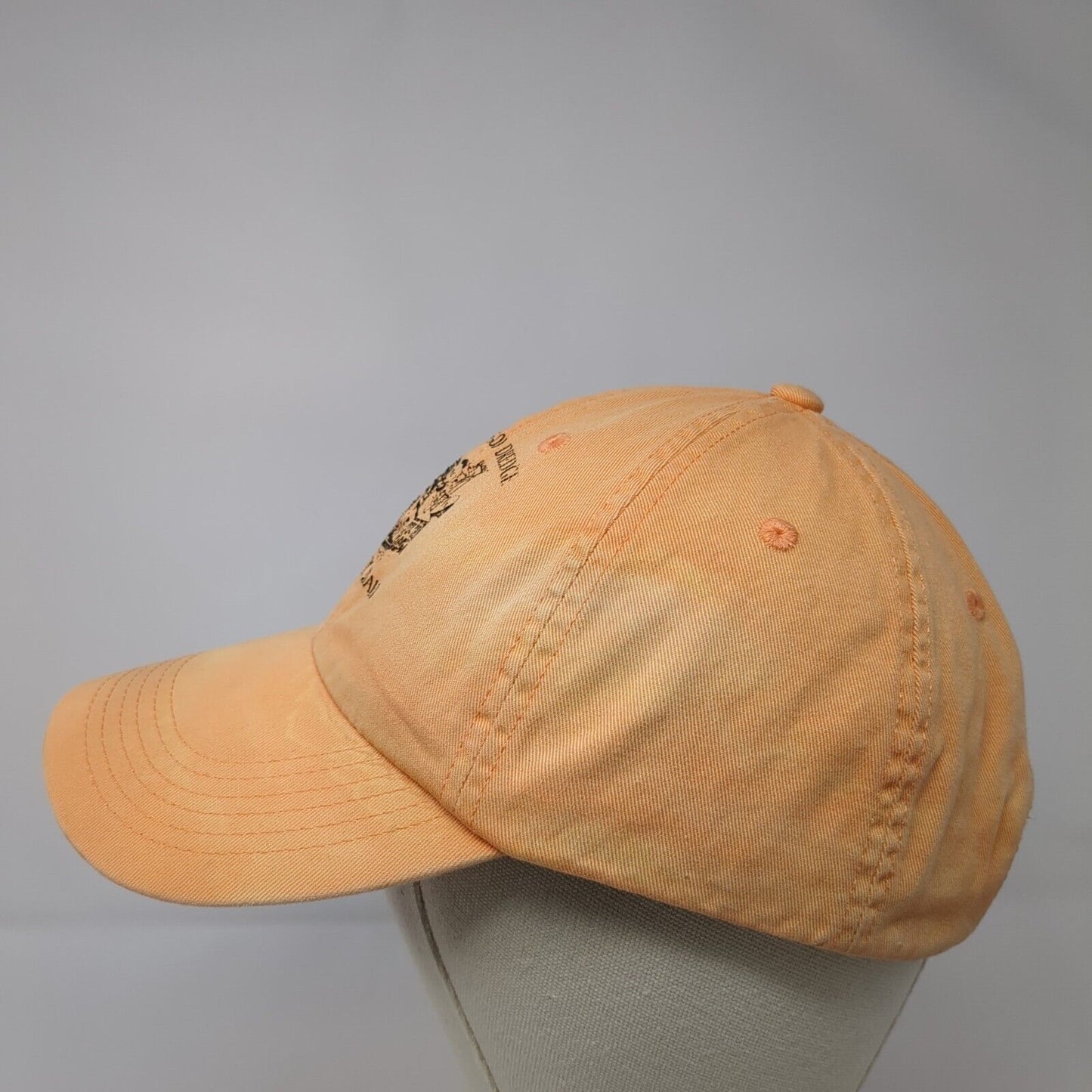 Yankee Fork Gold Dredge Bonanza Idaho Strapback Hat Orange Adjustable 6 Panel