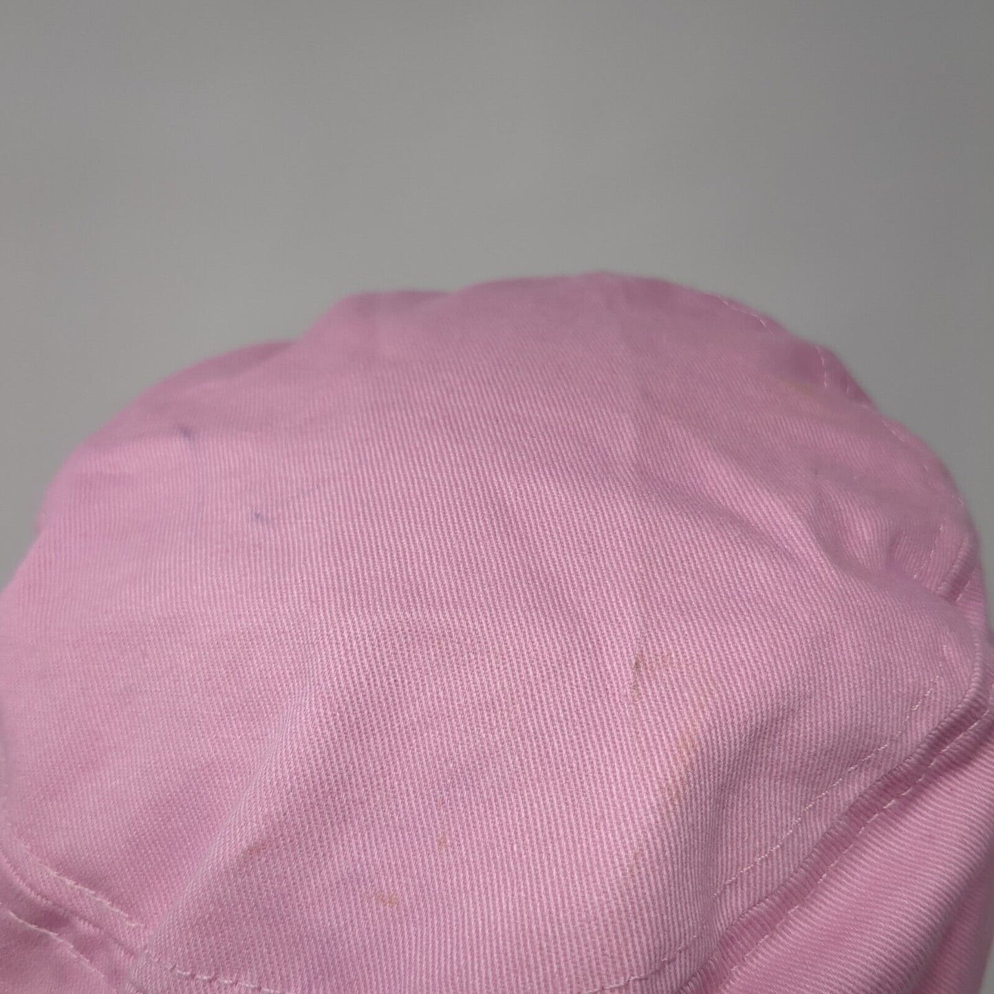 Hello Kitty Fitted Cadet Army Cap Hat Pink Small Embroidered Sparkly