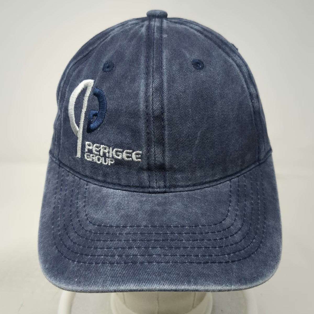 M.C.W. Perigee Group Blue OSFM Baseball Cap Slideback Washed Cotton Twill Hat