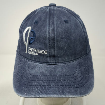 M.C.W. Perigee Group Blue OSFM Baseball Cap Slideback Washed Cotton Twill Hat