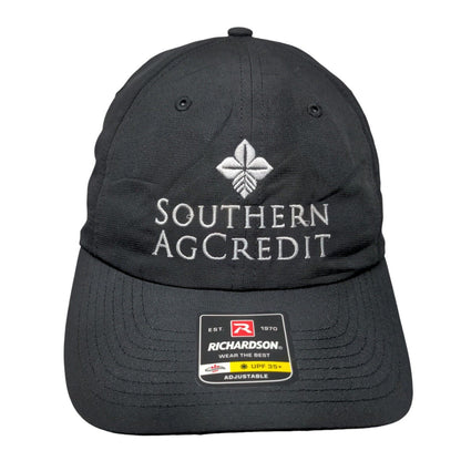 Southern AgCredit Strapback Hat Black One Size Richardson UPF 35+