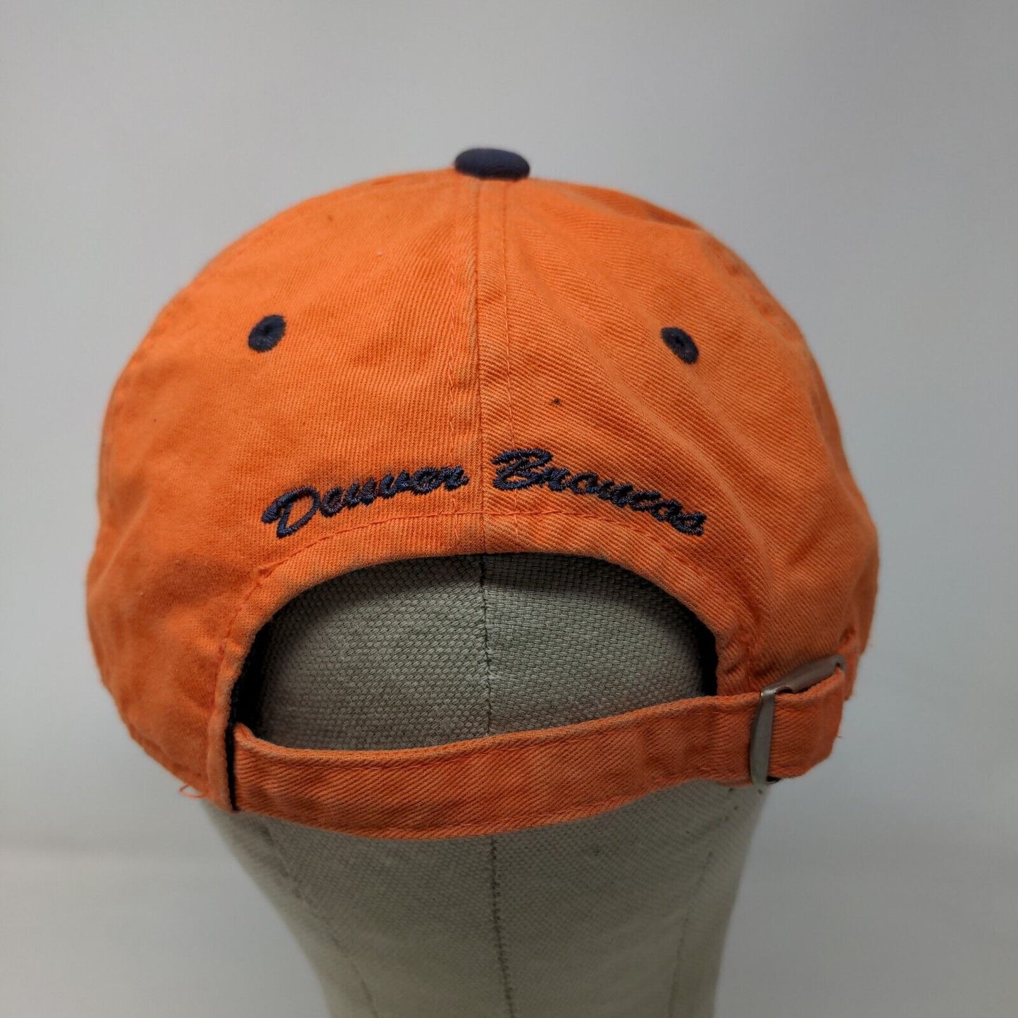 NFL Women's Slideback Hat Orange Adjustable Embroidered Denver Broncos Logo