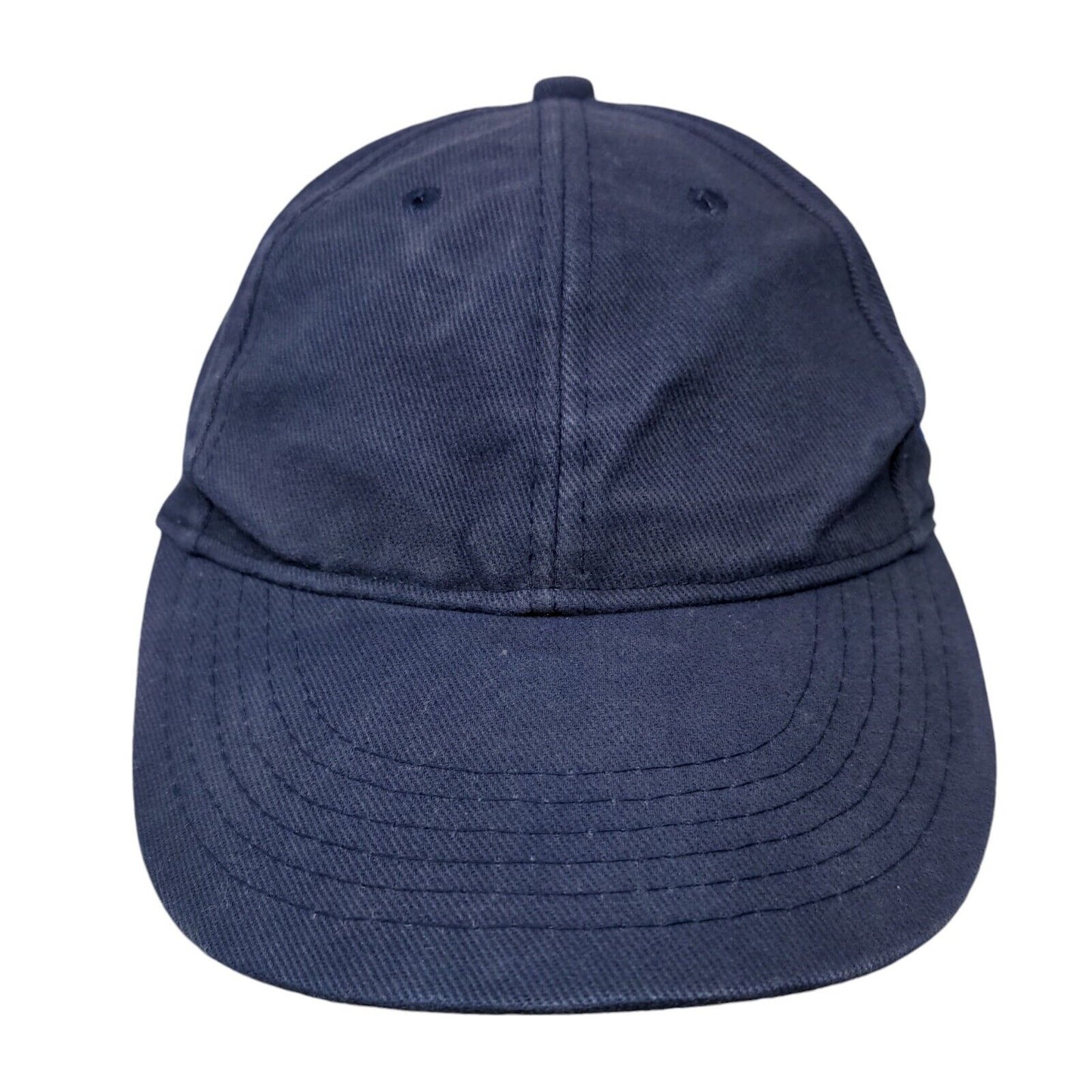 Kahl Slideback Hat Blue One Size Adjustable Embroidered Solid 6 Panel