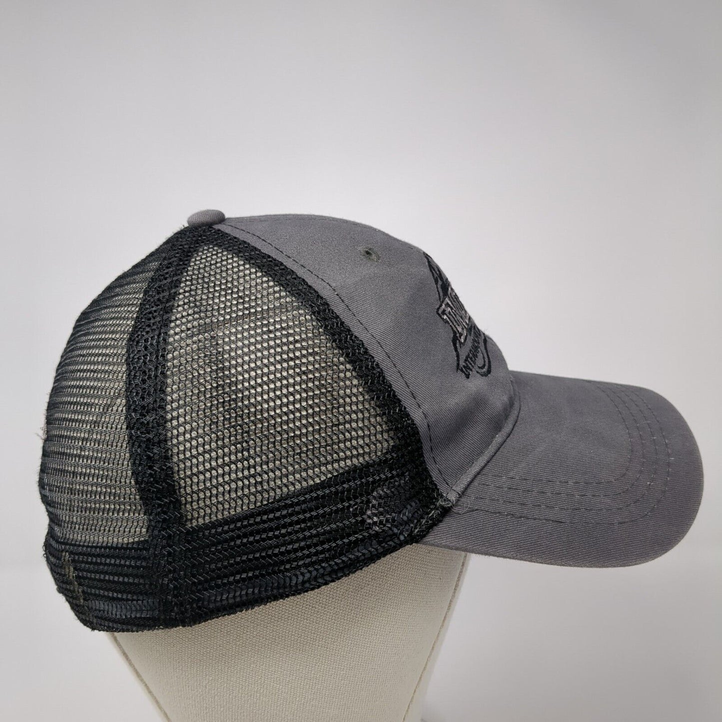 IMPRA Intermountain Pro Rodeo Contestant Snapback Trucker Hat Gray OS Mesh Back