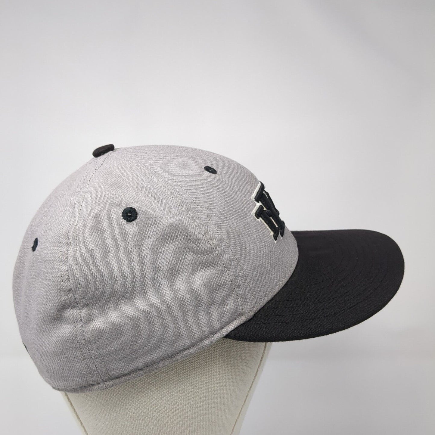 Rocky Fitted Hat Gray 7 1/4 Embroidered Vented Holes 6 Panel Surge Richardson