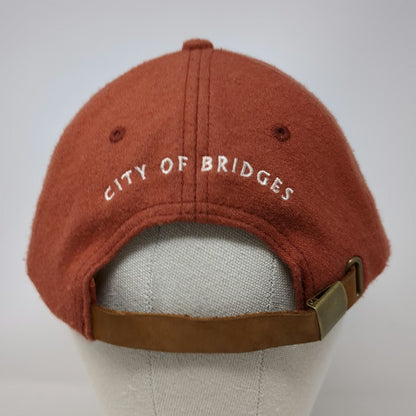 Portland Gear Baseball Cap Orange One Size Wool Slideback City of Bridges Hat