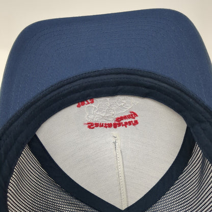 Santa Barbara County Snapback Trucker Hat Blue One Size Mesh Back Yupoong