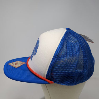 Bioworld Pabst Blue Ribbon Trucker Hat OSFM Snapback Beer Logo Mesh Rope White