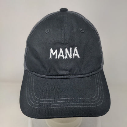 Mana Snapback Trucker Hat Black One Size Embroidered Port Authority