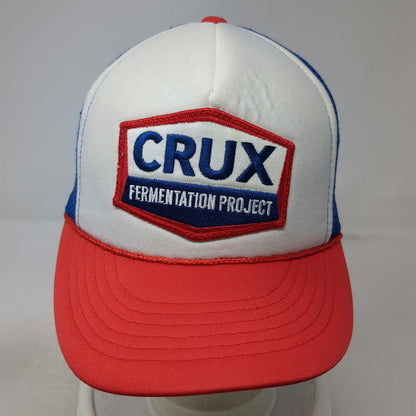 Cobra Crux Fermentation Project Trucker Hat White Blue Red One Size Snapback