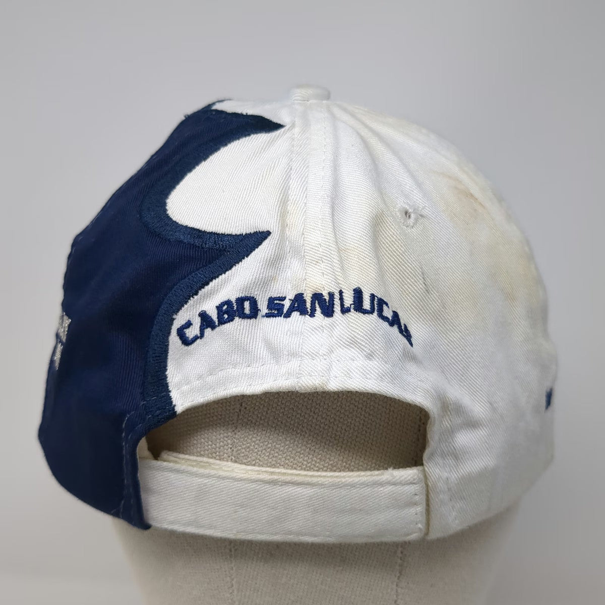 Nissin Baseball Cap White Blue One Size 2005 25th Anniversary Cabo Marlin Hat