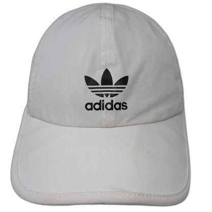 Adidas Baseball Cap White One Size Three Stripes Trefoil Logo Performance Hat