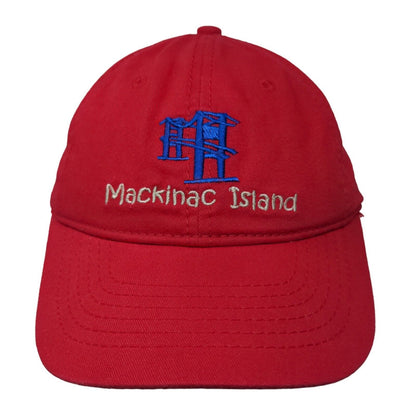 Mackinac Island Boy's Slideback Hat Red Size Child Embroidered Logo