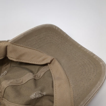 David And Young Slideback Hat Brown One Size Adjustable Blank Distressed