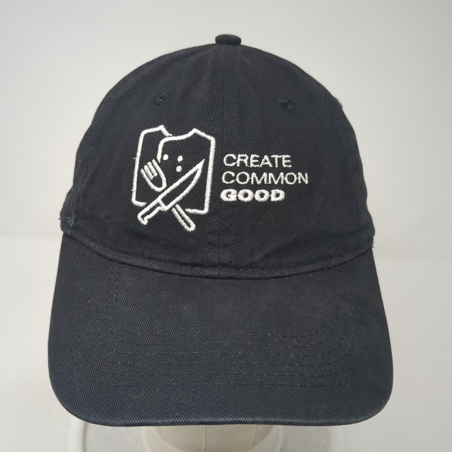 Create Common Good Slideback Baseball Cap Black OS Adjustable Port & Company