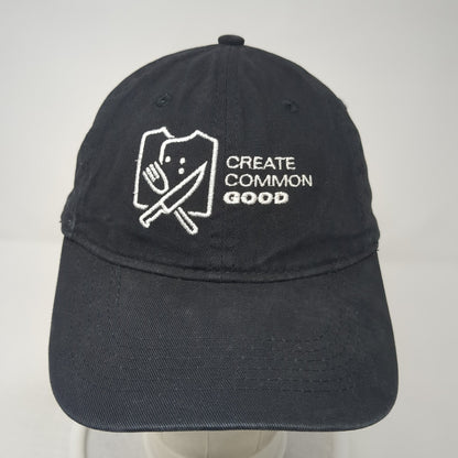 Create Common Good Slideback Baseball Cap Black OS Adjustable Port & Company