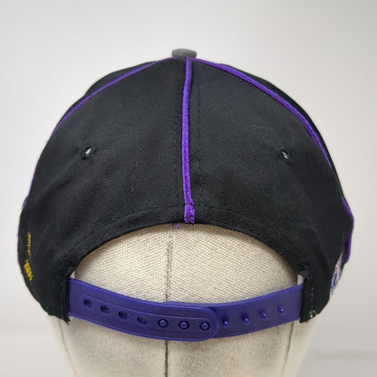 Utah Jazz NBA The Game Snapback Hat Black Gray Purple Green Underbrim Vintage