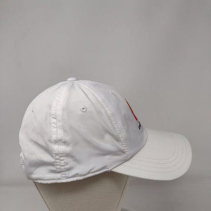 Drive Chip & Putt Strapback Hat White One Size Adjustable Embroidered Polyester