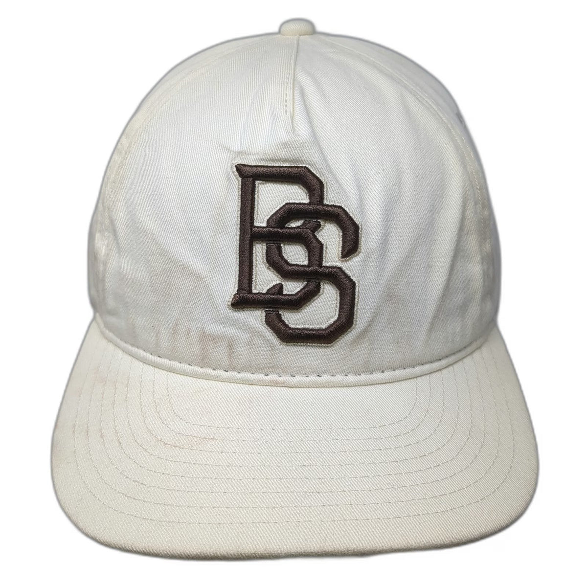 Punk Inc 5 Panel Beige Hat One Size Intertwined BS Logo Eli Sux Snapback Cotton