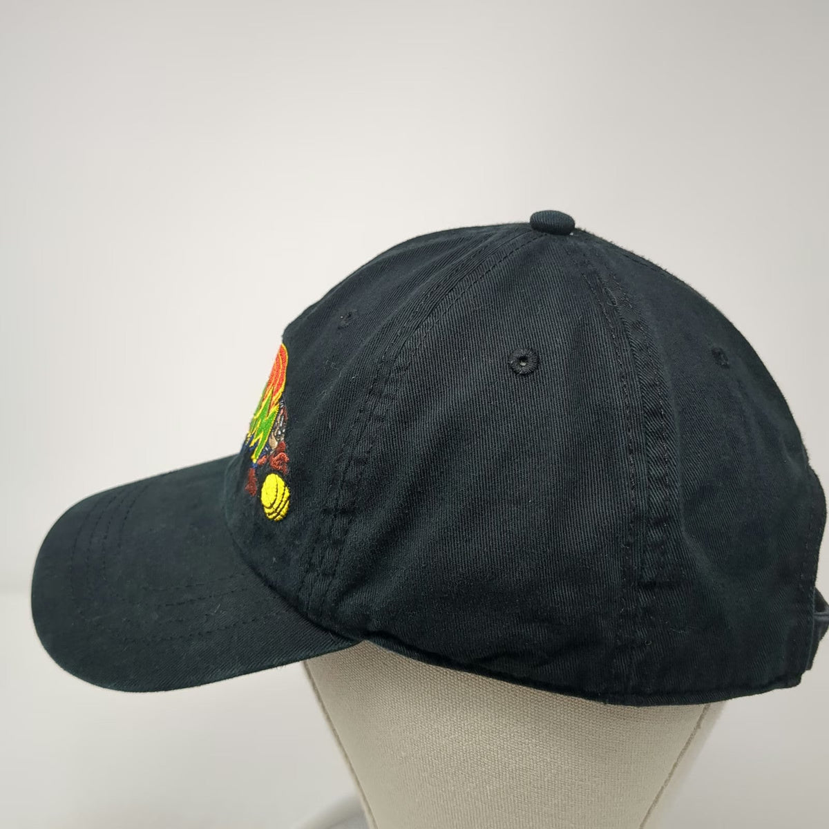 Warner Bros Space Jam Baseball Cap Hat Black Bugs Bunny Marvin Taz Vintage