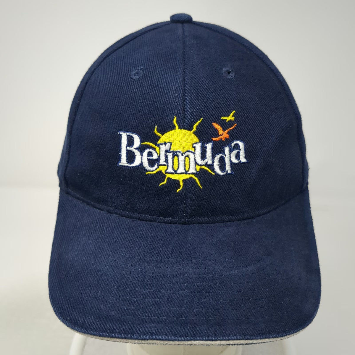 Kalahari Baseball Cap Blue One Size Bermuda Sun Bird Cotton Adjustable Hat