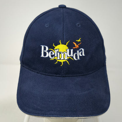 Kalahari Baseball Cap Blue One Size Bermuda Sun Bird Cotton Adjustable Hat