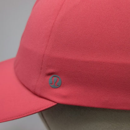 Lululemon Baseball Cap Pink S/M Performance Running Strapback Reflective Hat