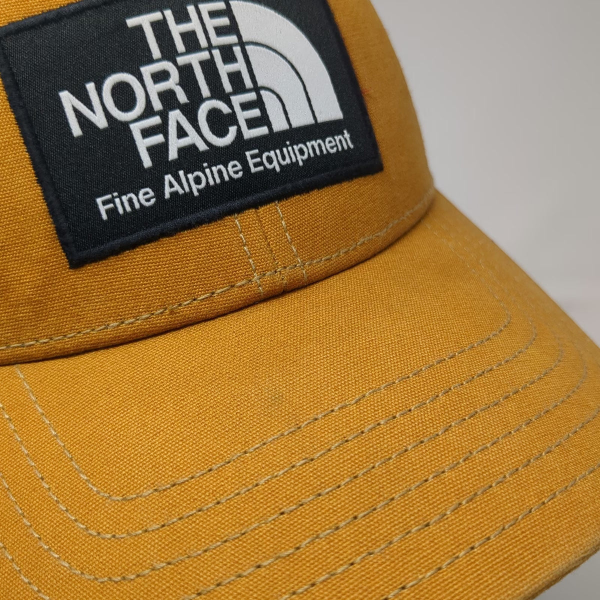 The North Face Trucker Hat Brown One Size Mesh Back Snapback Alpine Equipment
