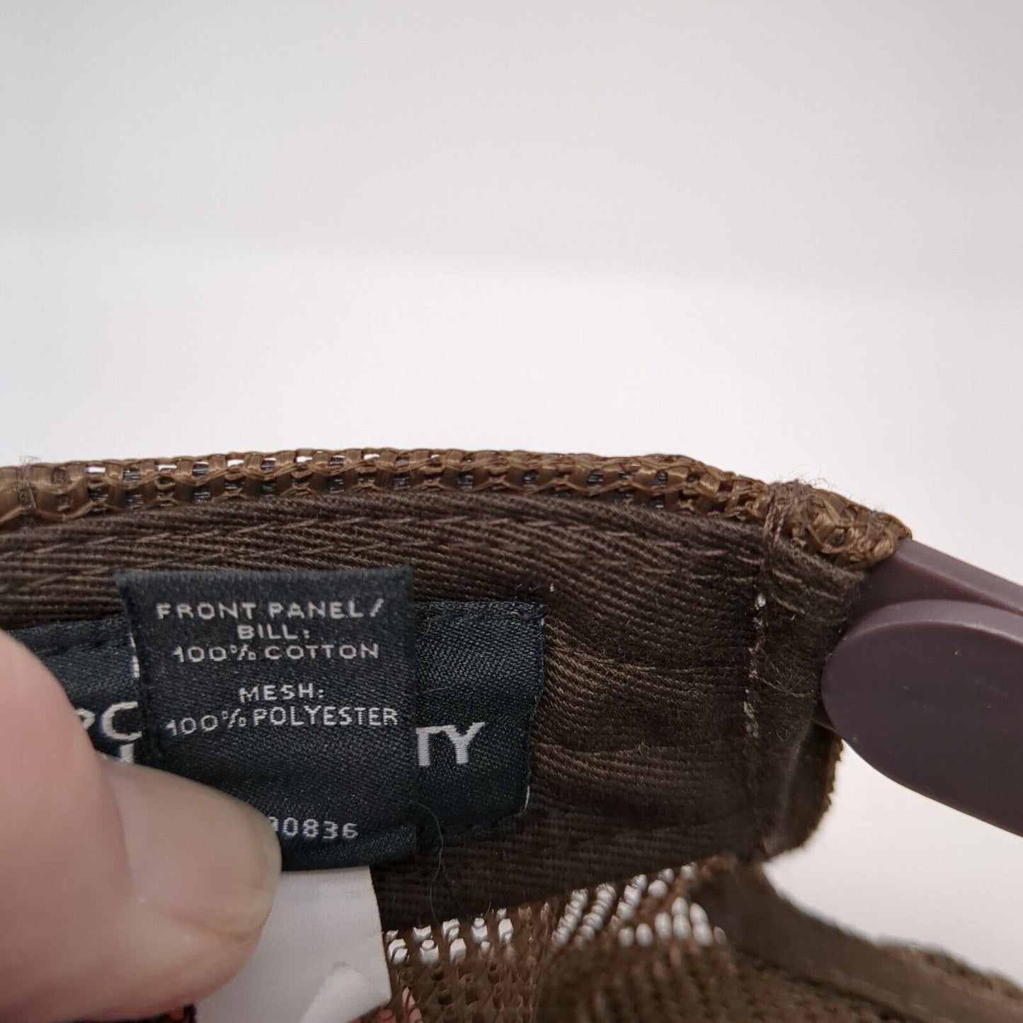 Brundage-Bone Snapback Trucker Hat Brown Adjustable Mesh Back Port Authority