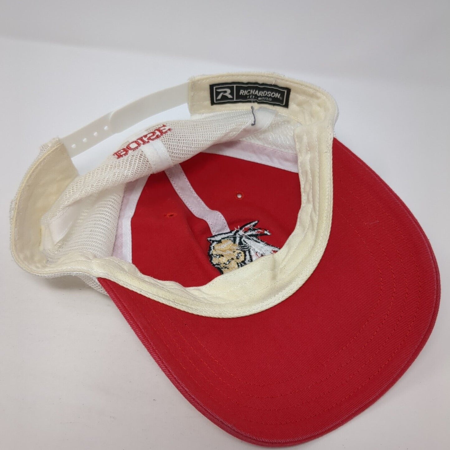 Indian Boise Snapback Trucker Hat Red M/L Mesh Back Richardson Outdoor