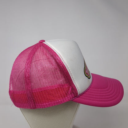 From Georgetown With Love Snapback Rope Trucker Hat Pink One Size
