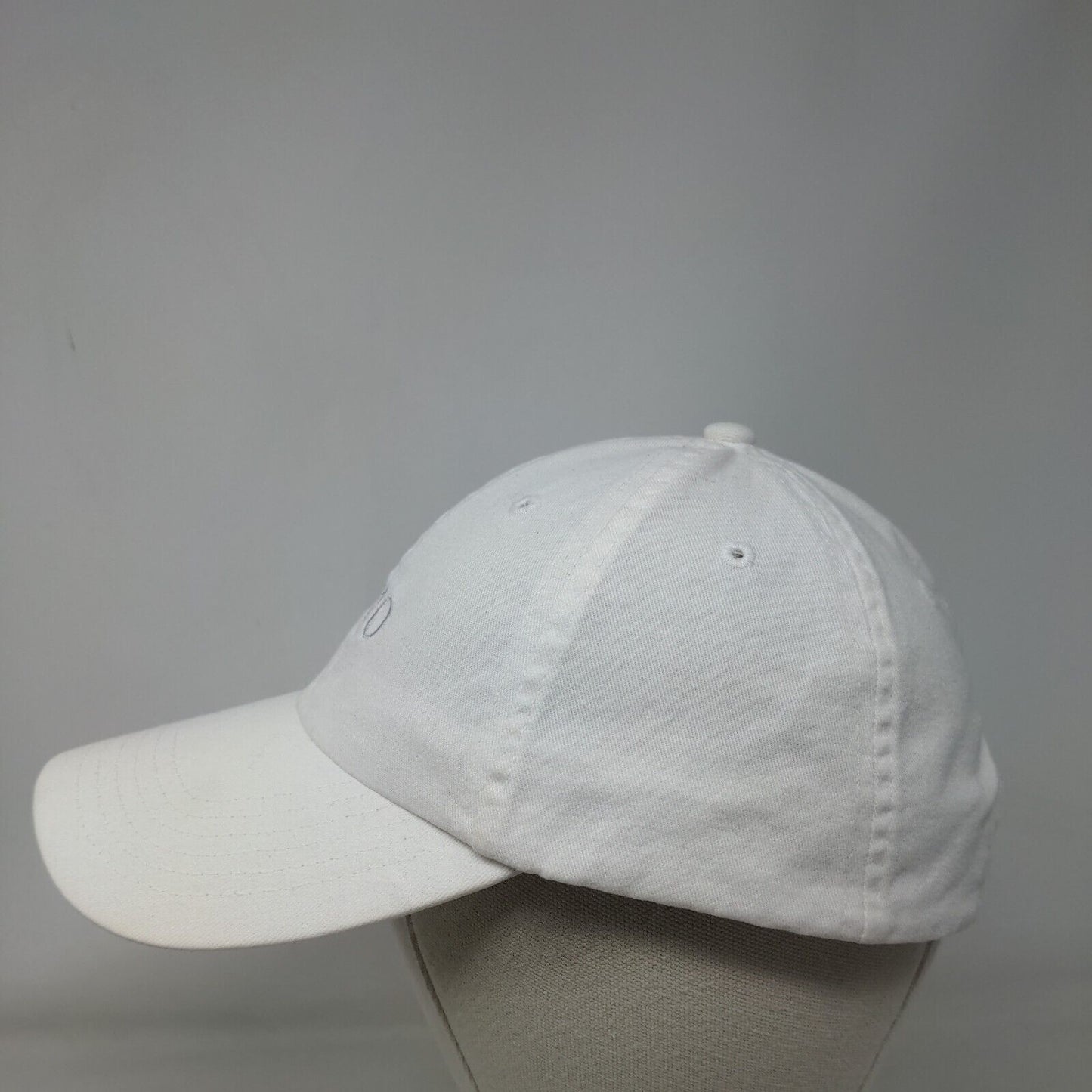 H20 Slideback Hat White One Size Adjustable Embroidered Vented Holes BIG X