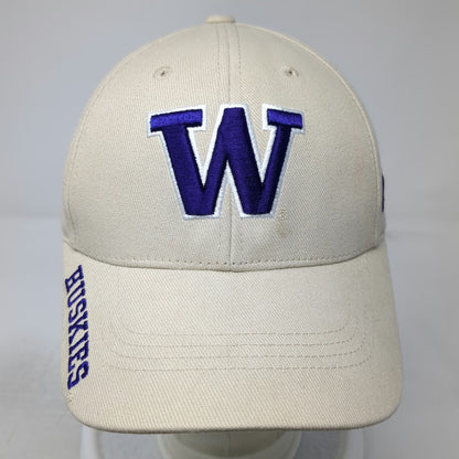 Washington Huskies NCAA Russell Beige One Size Embroidered Logo Strapback Hat
