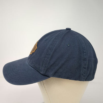 Richardson Baseball Cap Blue One Size Bent Water Brewing Co Leather Patch Hat