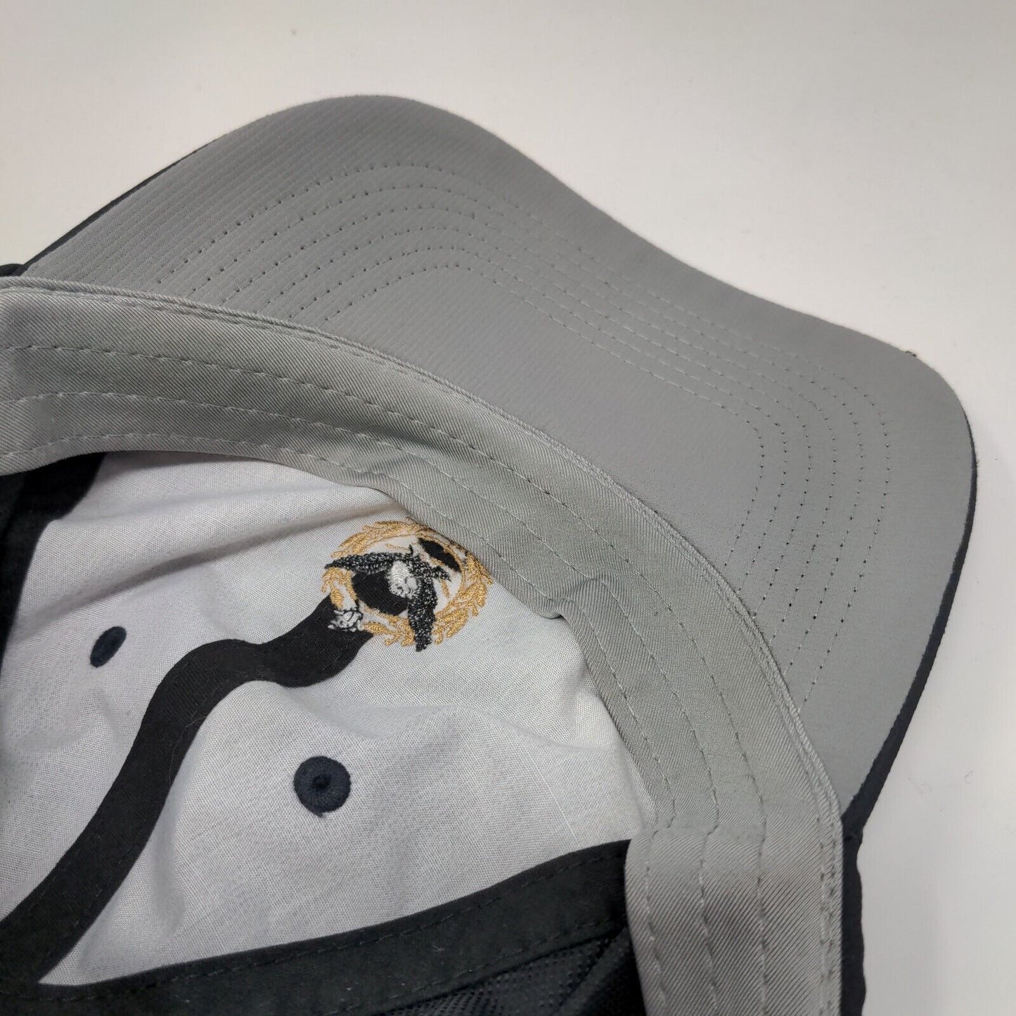 Imperial Strapback Hat Black OSFA Adjustable Embroidered Imperial