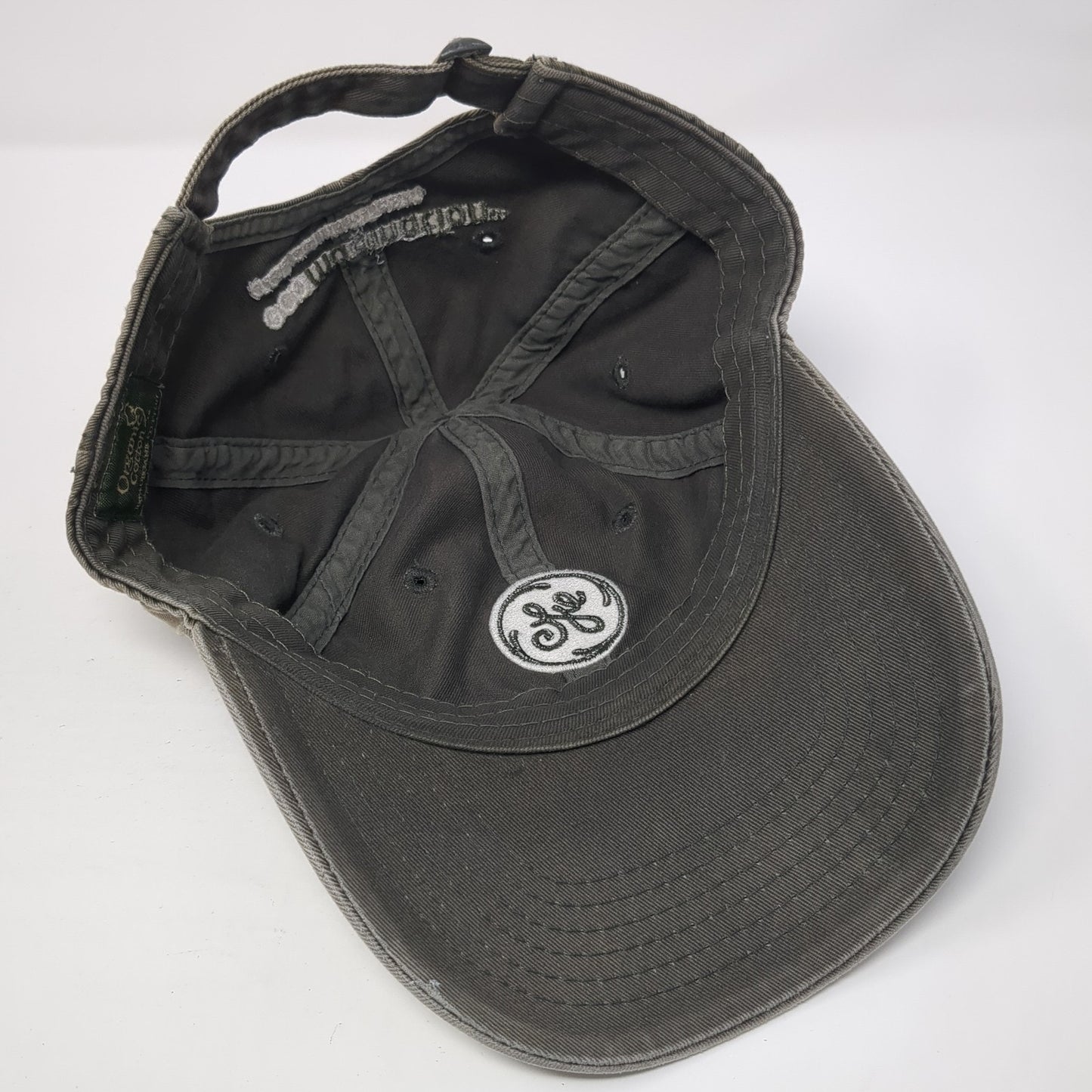 GE Imagination at Work Baseball Cap Brown One Size Adjustable Embroidered Cotton
