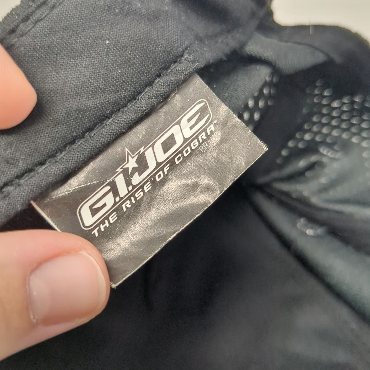 G.I. Joe The Rise of Cobra 5 Panel Black Hat OSFM Storm Shadow Logo Strapback