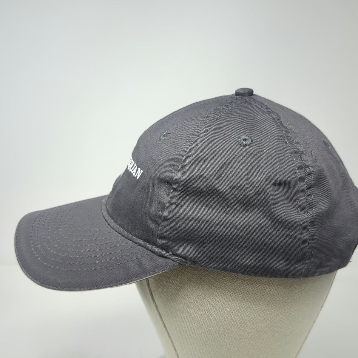 Port & Company Manasquan Bank Hat Gray OSFM Baseball Cap Strapback Piping Logo