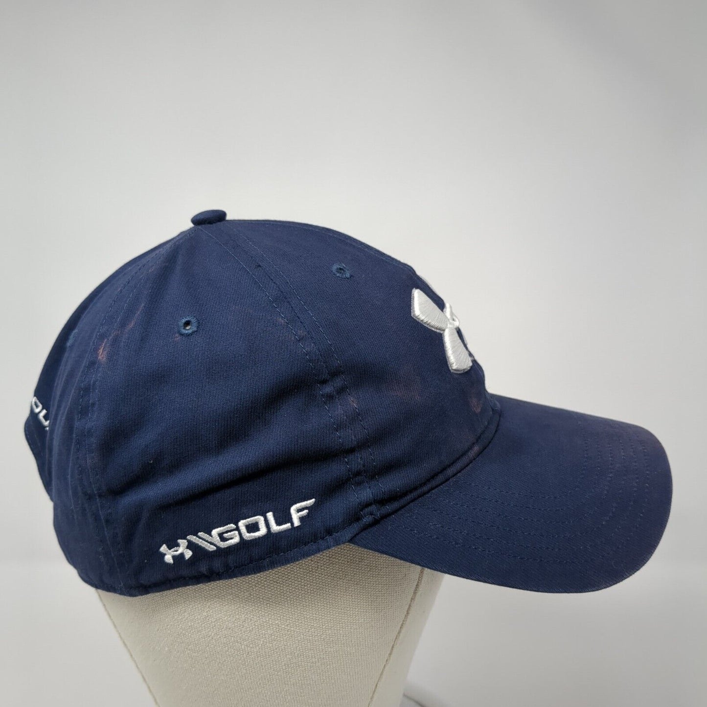 Under Armour Slideback Hat Blue One Size Adjustable Embroidered 6 Panel