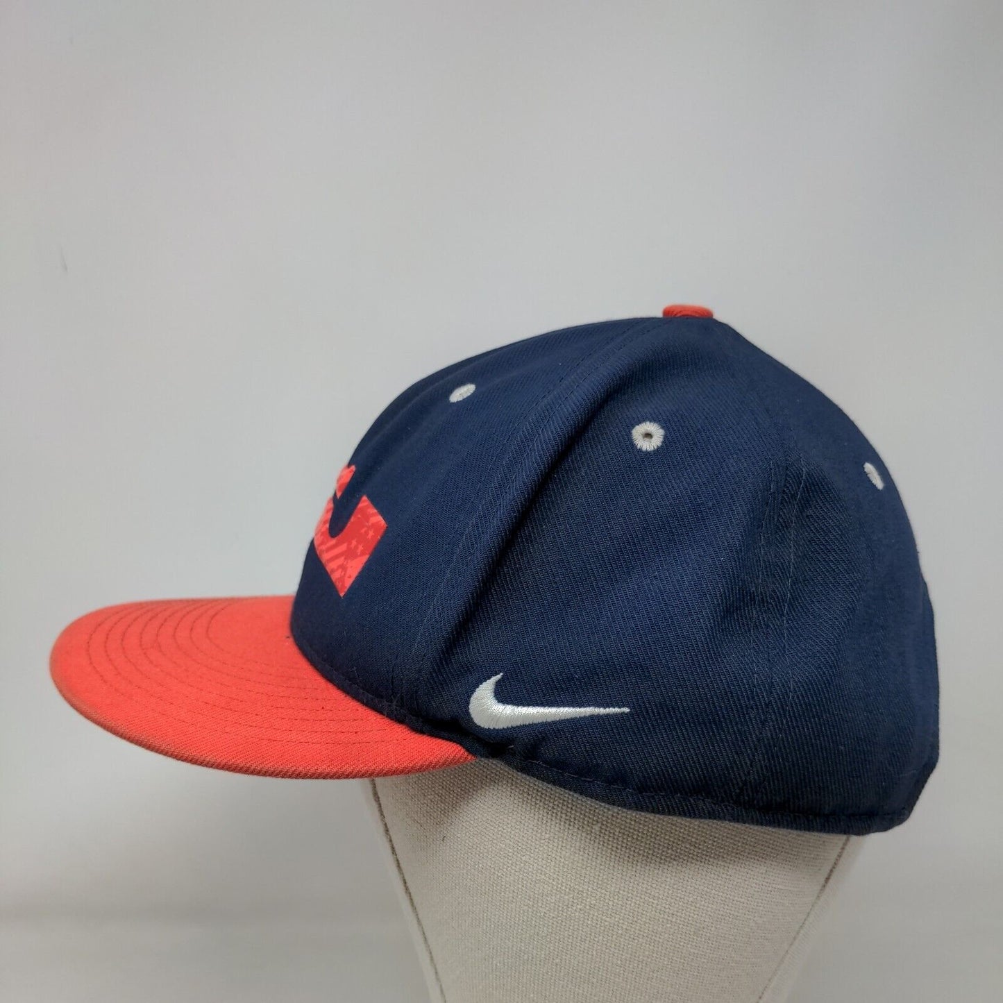 LeBron James Swoosh Logo 4th of July Snapback Hat Blue OSFM Adjustable Nike True