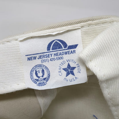 New Jersey Headwear TotalTel Baseball Cap Beige Blue One Size Denim Brim USA Hat
