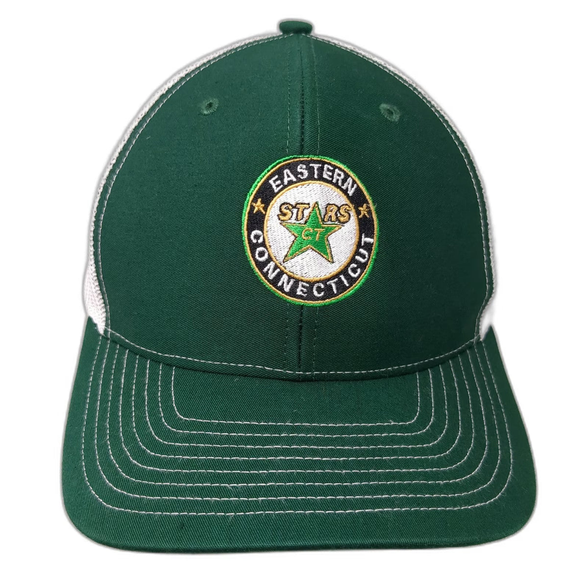 Richardson Trucker Hat Green One Size Eastern Connecticut Stars Snapback Mesh