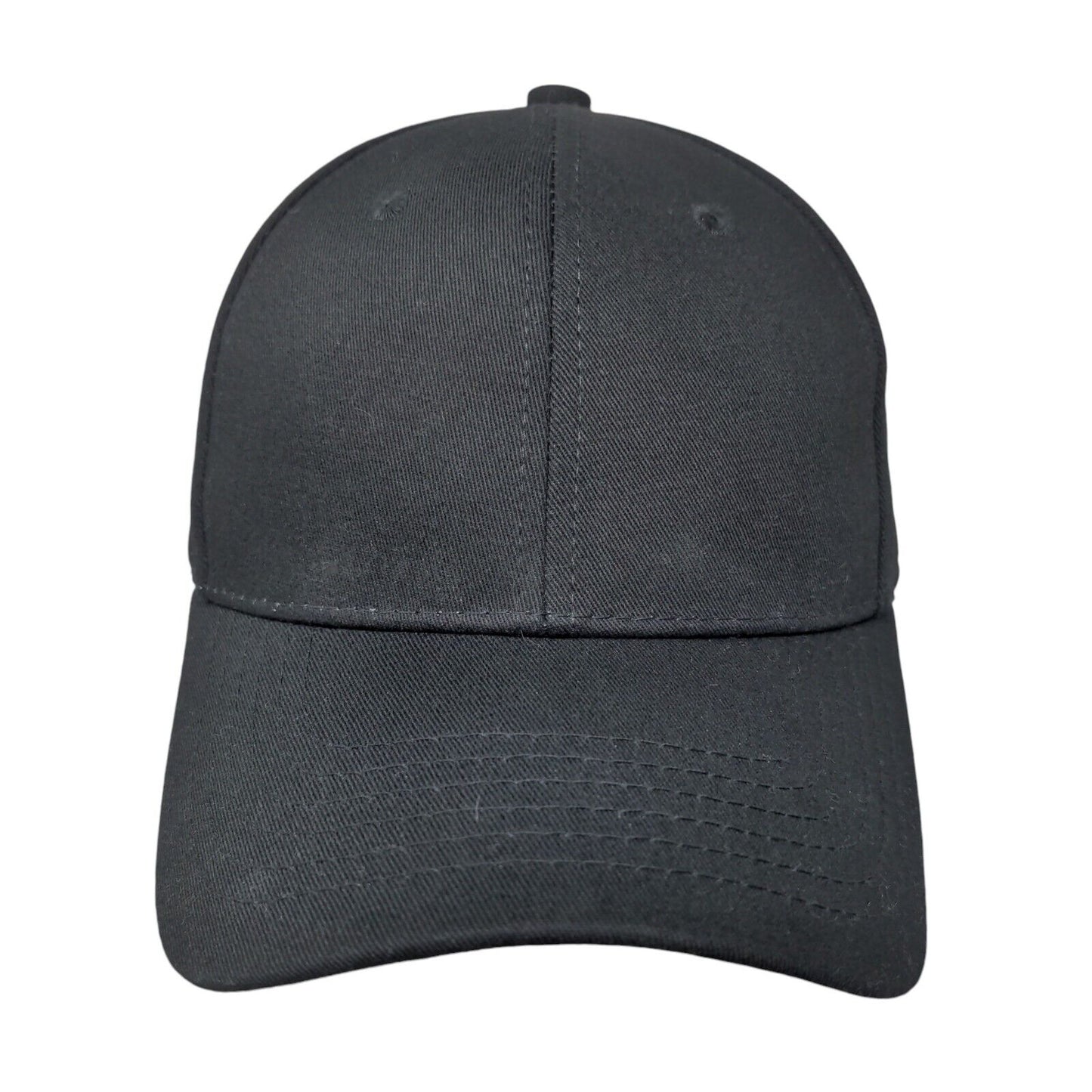 Unbranded Slideback Hat Black One Size Adjustable Vent Holes Blank