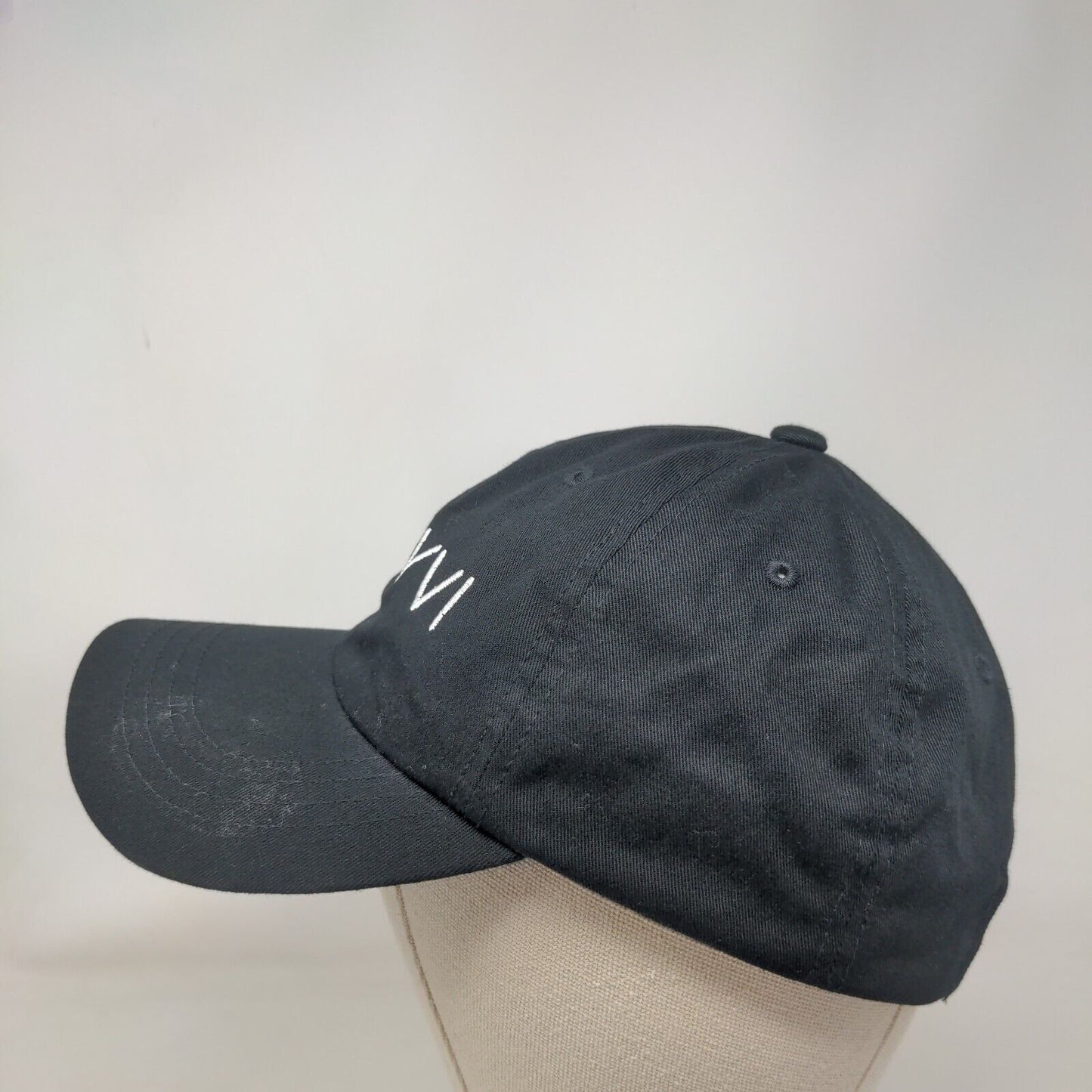 SAVVI Slideback Hat Black One Size Adjustable Embroidered The Classics Yupoong