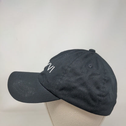 SAVVI Slideback Hat Black One Size Adjustable Embroidered The Classics Yupoong