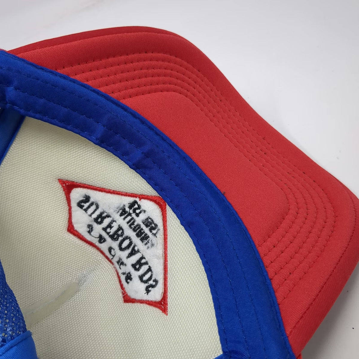 Jack's Surfboards Trucker Hat White Blue Red OSFM California Mesh Back Rope Logo