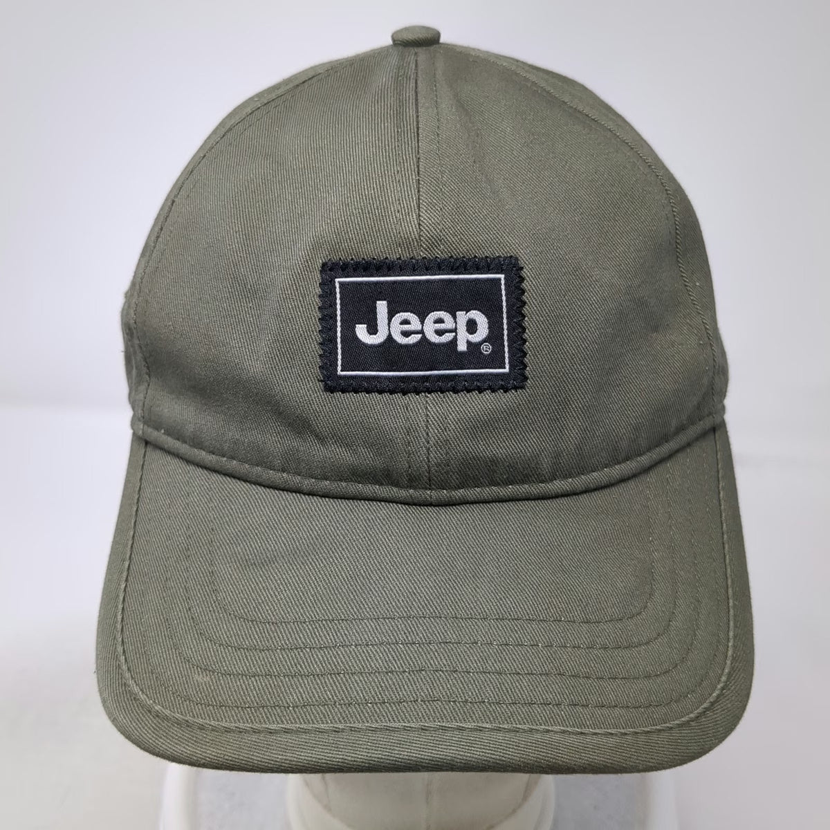 Jeep Baseball Cap Green One Size Slideback Unstructured Logo Patch Hat