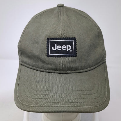 Jeep Baseball Cap Green One Size Slideback Unstructured Logo Patch Hat